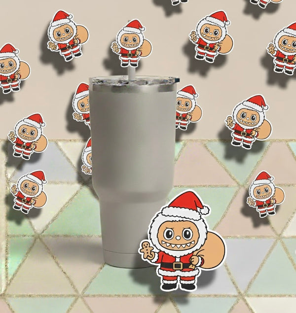 3D STRAW TOPPERS "CHRISTMAS LABU”