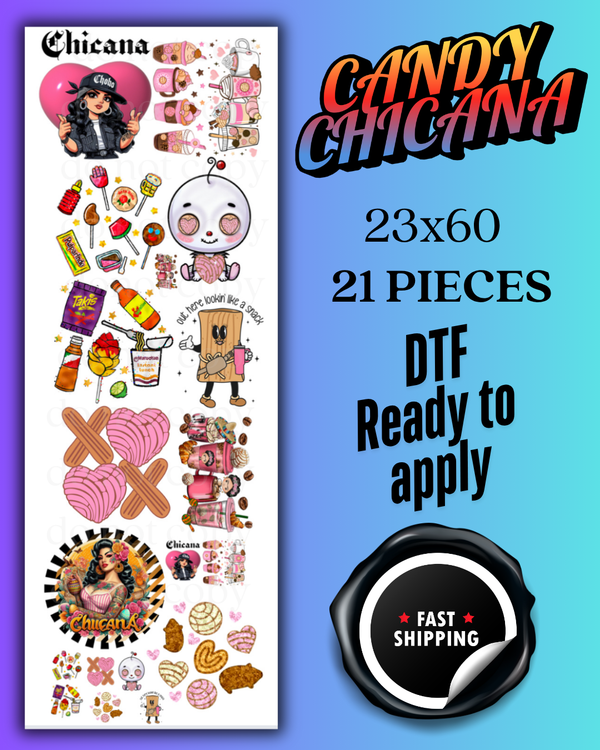 CANDY CHIANA 21 PIECE- GANG SHEET (23X60)