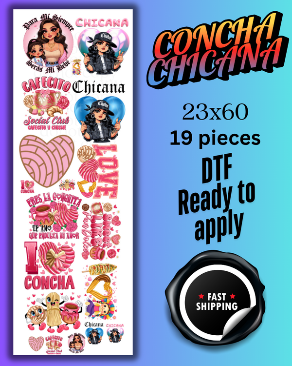 CONCHA CHIANA 19 PIECE- GANG SHEET (23X60)