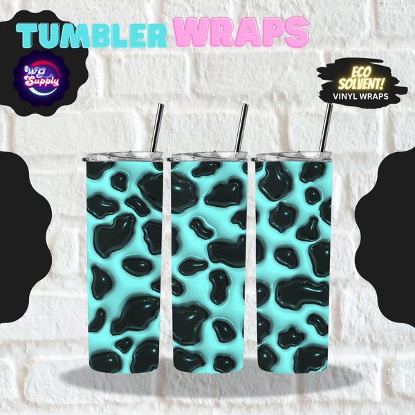 PASTEL CHEETAH - 20oz TUMBLER (ECO SOLVENT VINYL WRAPS)