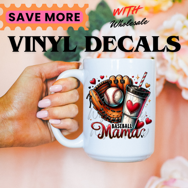 BASEBALL MAMA (VINYL DECALS)