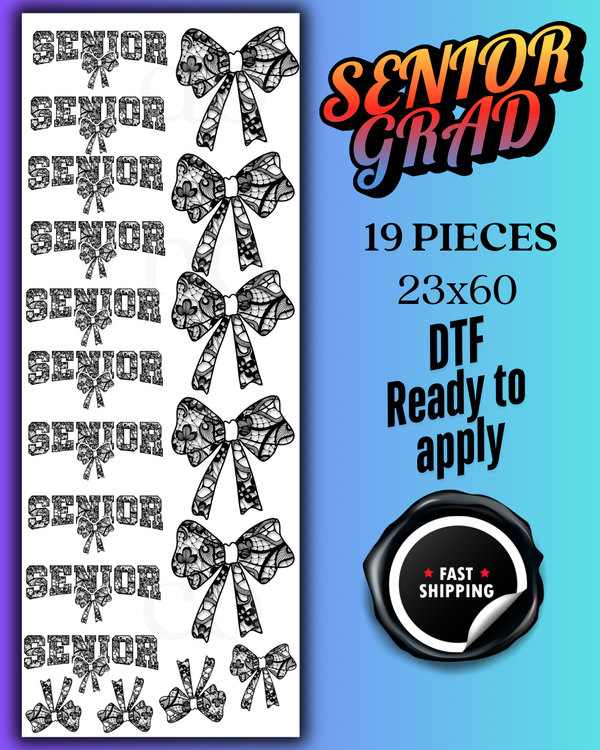 SENIOR GIRL GRAD 19 PIECE - GANG SHEET (23X60)