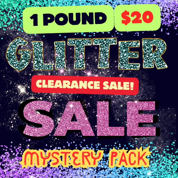 GLITTER MIXED 1 POUND (CLEARANCE SALE)