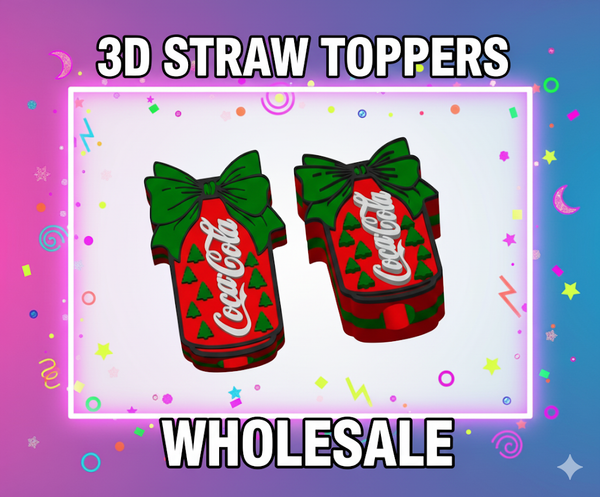3D STRAW TOPPERS "SODA"