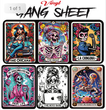 TAROT CARD “VINYL GANG SHEET “