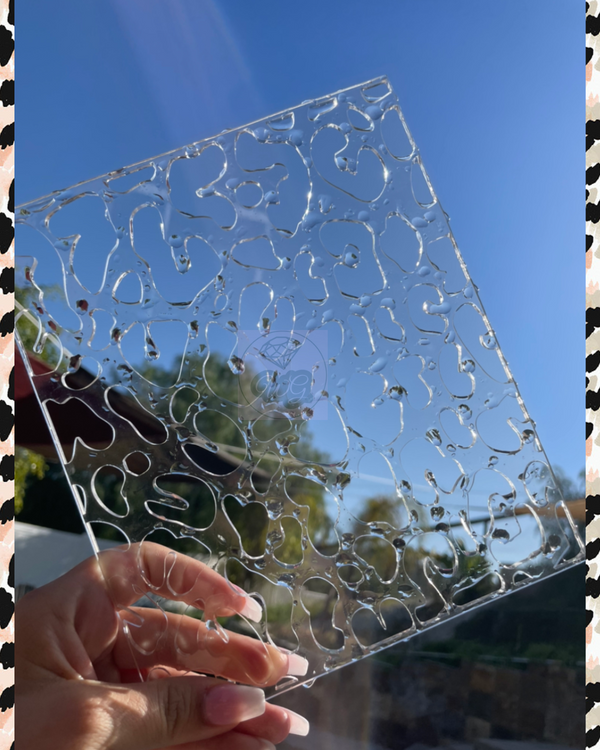 LARGE LEOPARD ACRYLIC STENCILS