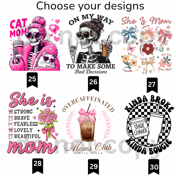 DTF TRANSFERS “MOM THEME”