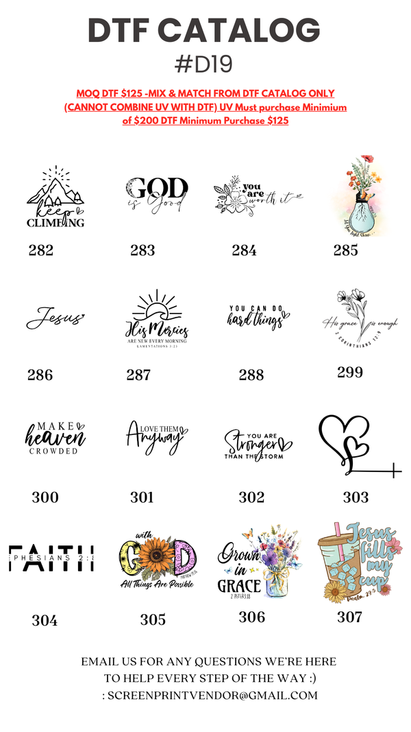 DTF CATALOG #D19