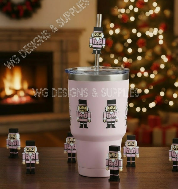 3D STRAW TOPPERS "NUTCRACKER ”