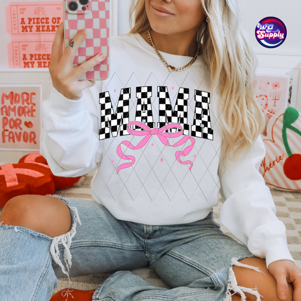 MAMA CHECKER BOWS (DTF)