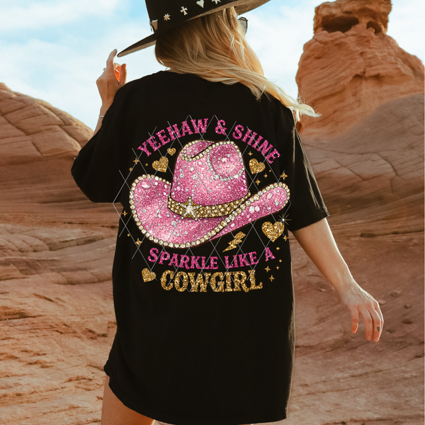 SPARKLE COWGIRL DTF