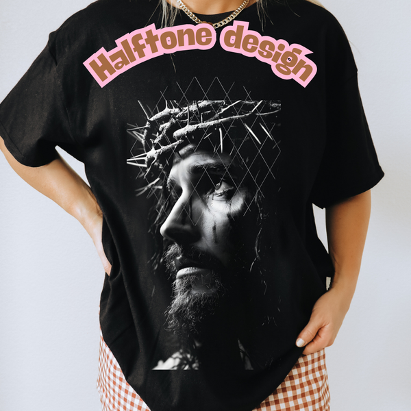 JESUS "HALFTONE" (DTF)
