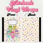 COMPOSITION NOTE BOOKS (VINYL WRAPS) #A4
