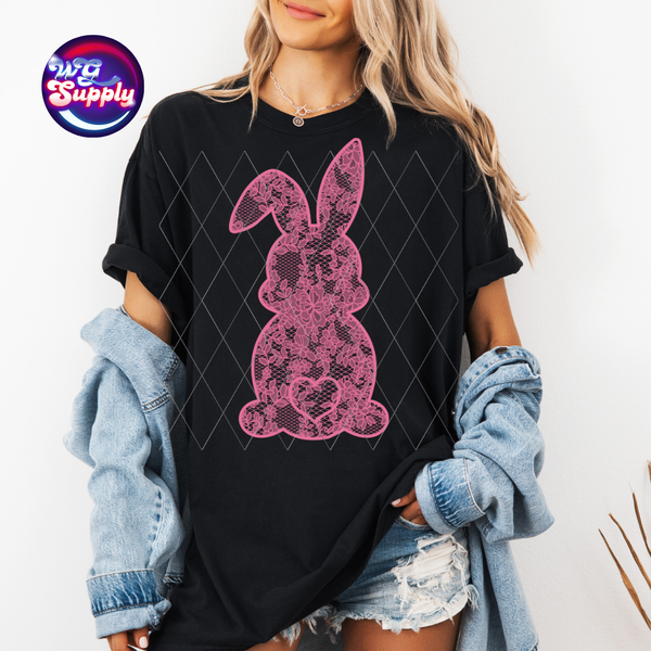 PINK BUNNY STITCH (DTF)