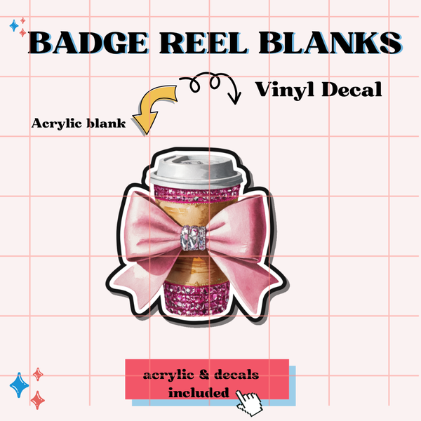 Coffee Glitter (Acrylic Blank & Decal)