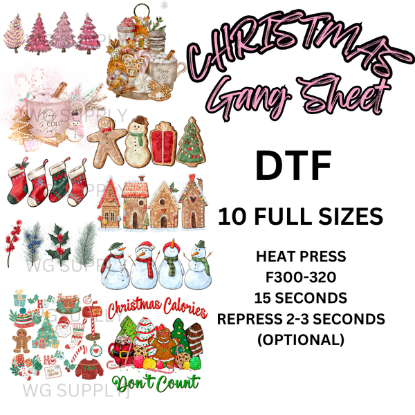 CHRISTMAS #2- GANG SHEET (23X60)