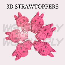 3D STRAW TOPPERS 