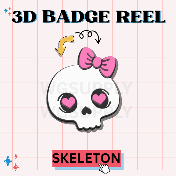 3D BADGE REEL "SKELETON"