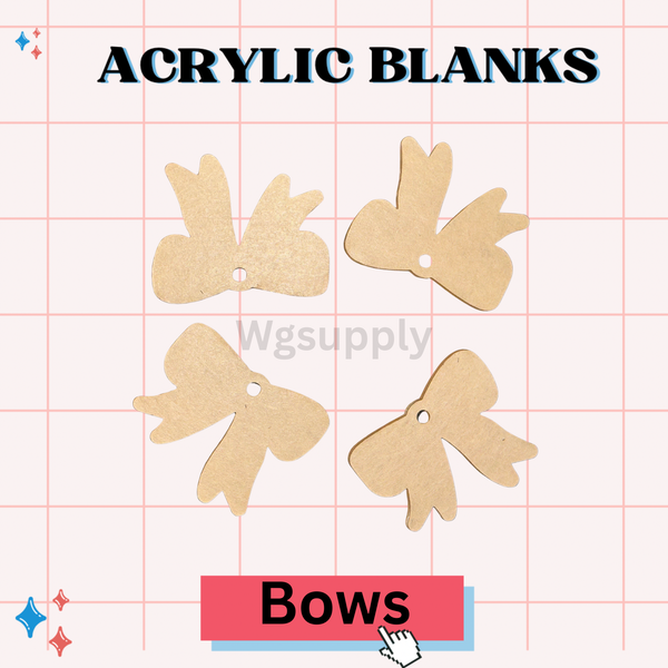 BOWS -Acrylic Badge Reel Blank-