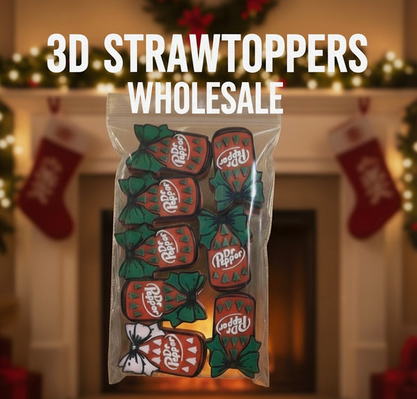 3D STRAW TOPPERS "DR P. GREEN BOW”