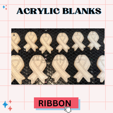 Ribbon -Acrylic Badge Reel Blank-