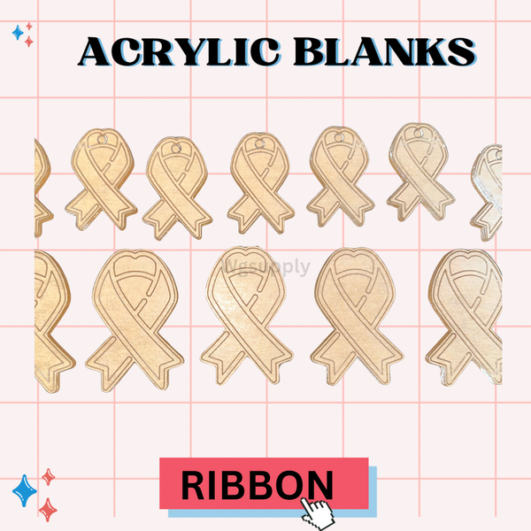 Ribbon -Acrylic Badge Reel Blank-