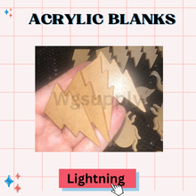 LIGHTNING-Acrylic Badge Reel Blank-