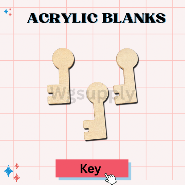 KEY-Acrylic Badge Reel Blank-