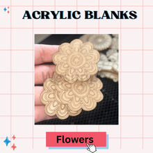 FLOWERS -Acrylic Badge Reel Blank-