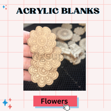 FLOWERS -Acrylic Badge Reel Blank-