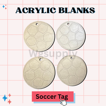 SOCCER TAG -Acrylic Badge Reel Blank-