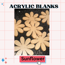 SUNFLOWER -Acrylic Badge Reel Blank-