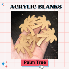 PALM TREE-Acrylic Badge Reel Blank-