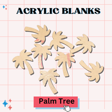 PALM TREE-Acrylic Badge Reel Blank-