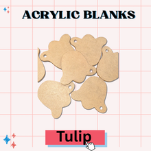 TULIP-Acrylic Badge Reel Blank-